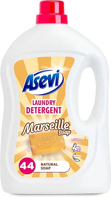 Asevi Marseille Soap Laundry Detergent Liquid - 44 Washes, 2376ml