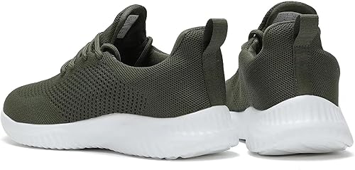 Vista 5 de Zapatos para caminar para hombre, ultraligeros, transpirables, antideslizantes, para correr, casuales, de moda, de malla, entrenamiento, deportes