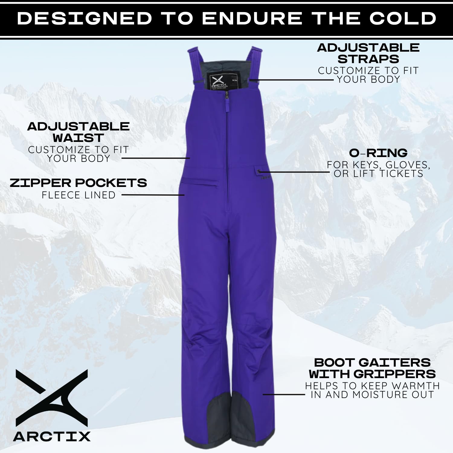 Arctix Overol unisex para niños con aislamiento para nieve