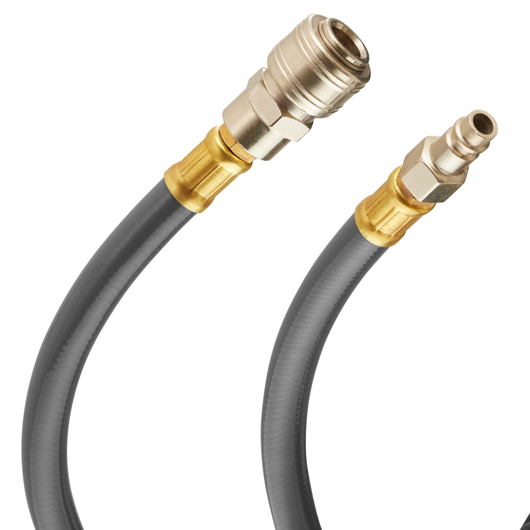 tectake® Tubo ad Aria Compressa con Avvolgitubo, Riavvolgimento Automatico, Supporto a Muro Removibile, Raccordo Attacco Rapido ¼ di Pollice, Pressione Massima 12 Bar, Accessori Garage - 30 m