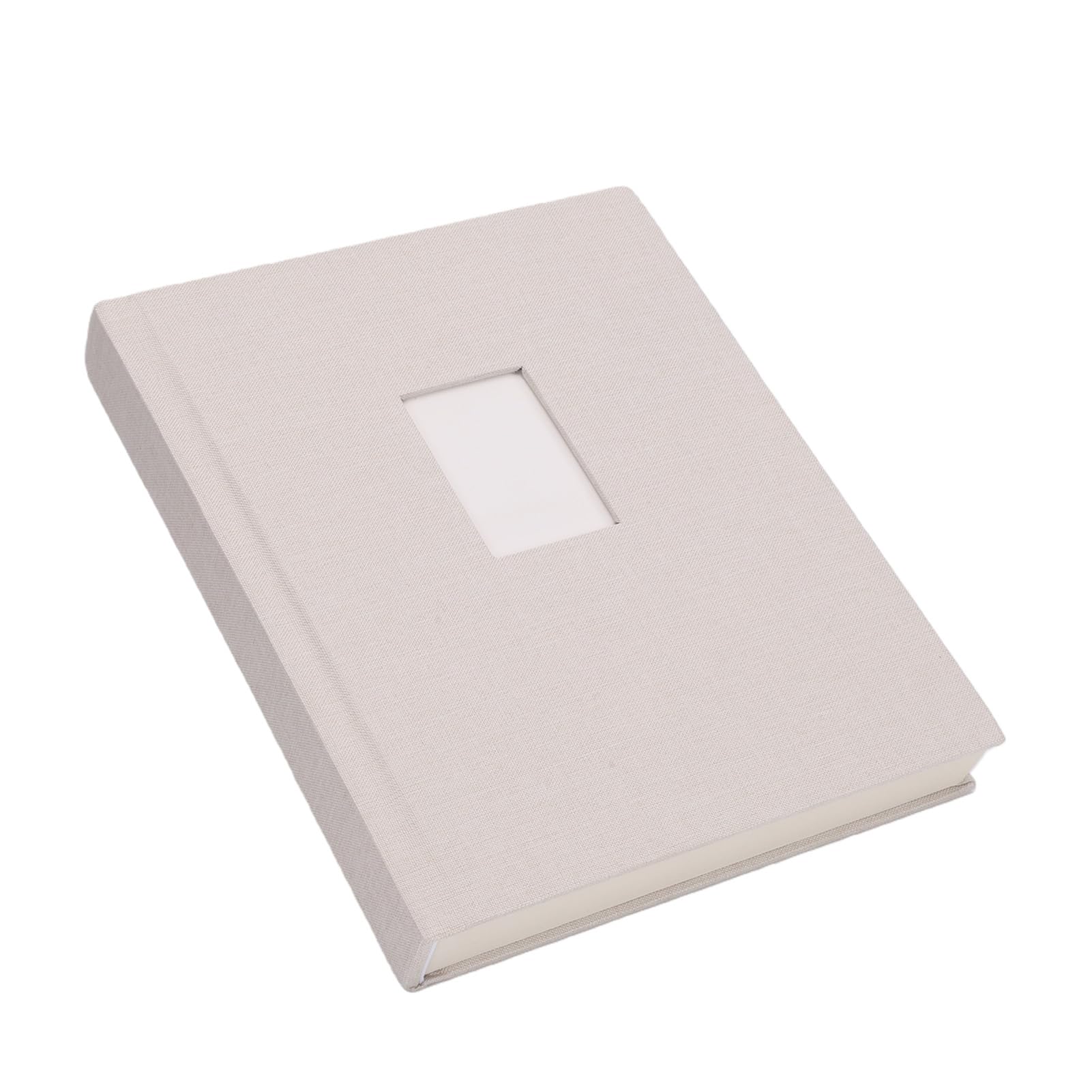 banapoy Álbum Fotos 120 Bolsillos Apto para Mini 2x3 Pulgadas (Beige) | Mini álbum almacenamiento imágenes con espacio escritura para colección libros memoria DIY boda, a prueba polvo