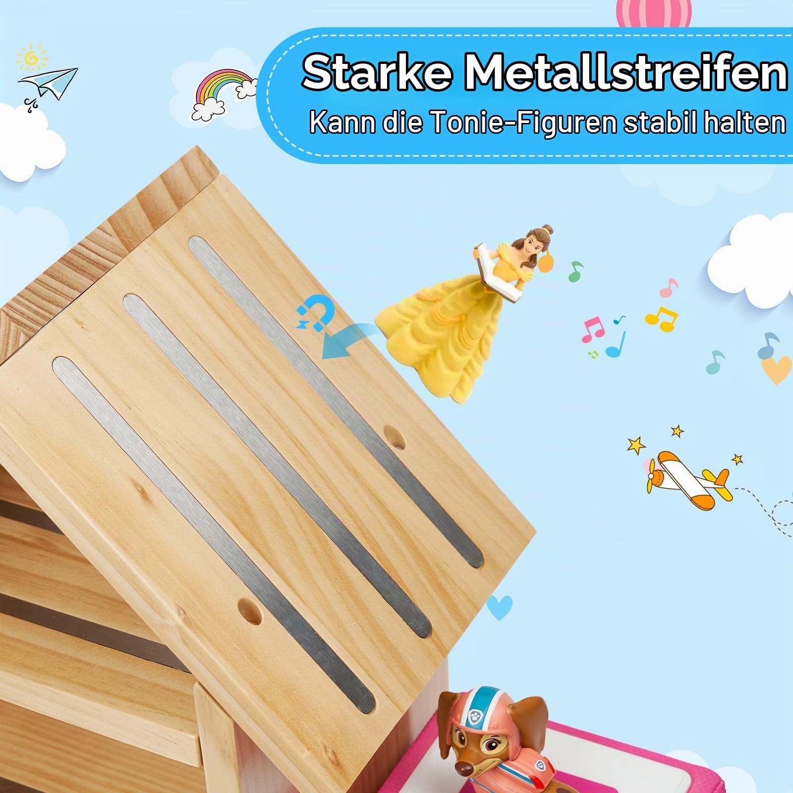 Gieanoo Große Haus Tonie Regal für TonieBox 2&1, Tonie Regal zum Hinstellen