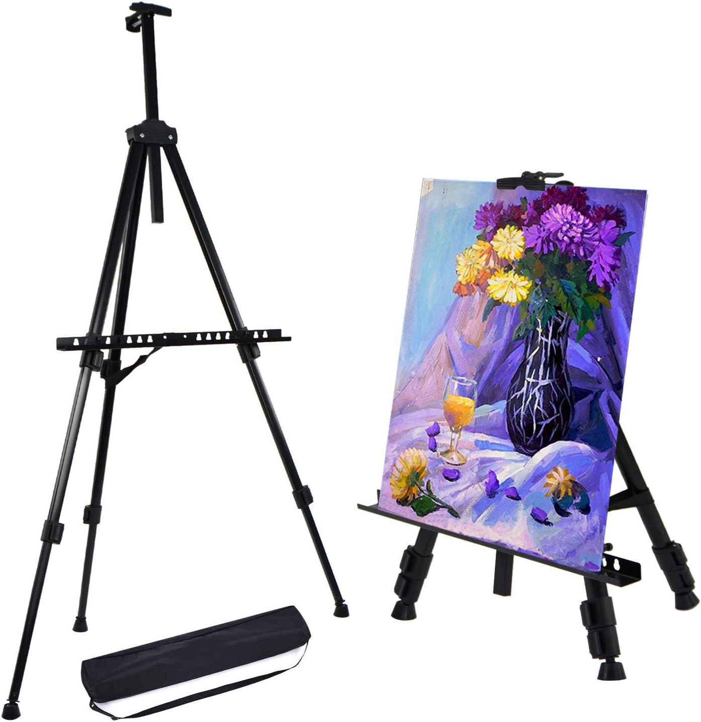 EPLUS Aluminum & Metal Adjustable Easel Stand with Portable Bag (52-158cm)