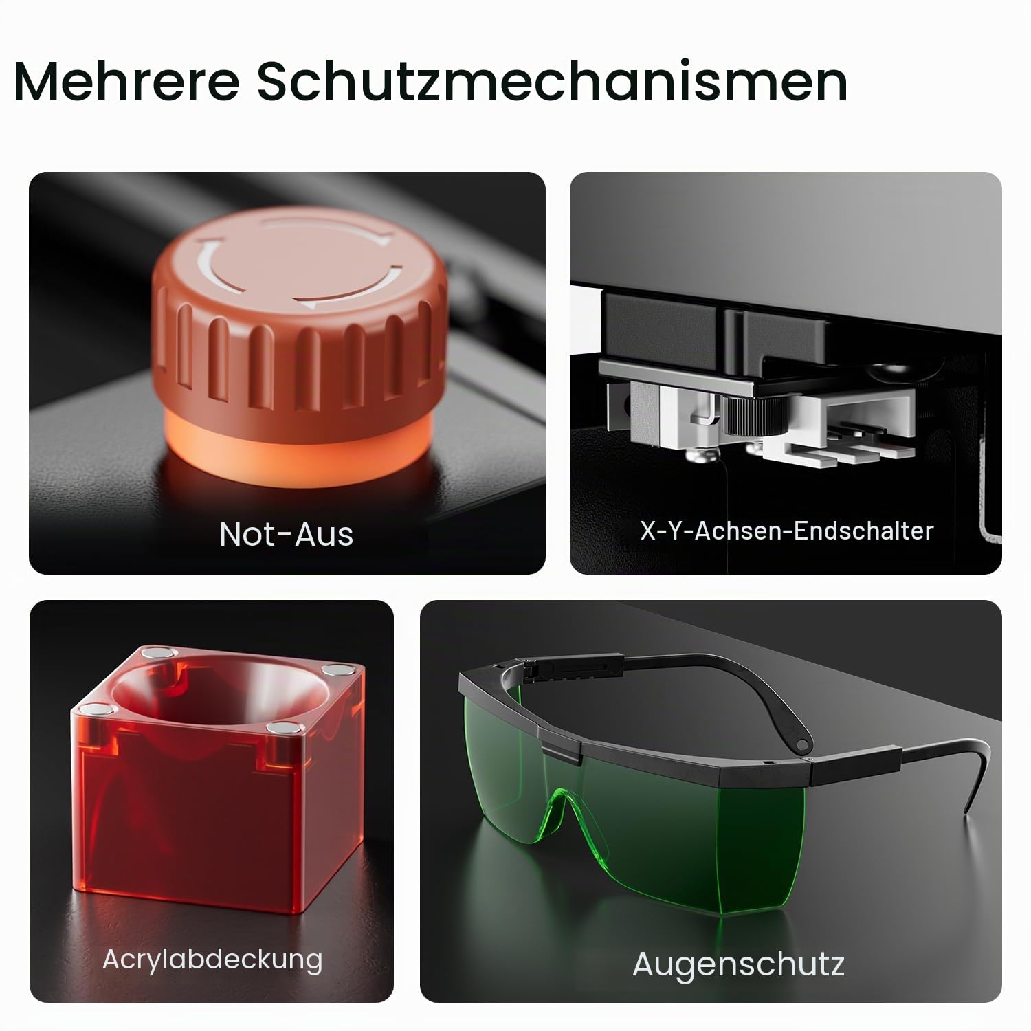 LONGER Ray5 Mini Lasergravierer, Kompakte CNC-Graviermaschine für DIY und Personalisierung, mit WLAN und Not-Aus-Funktion, 2.5W, für Holz, Metall, Acryl und Leder, Arbeitsbereich 140 × 130 mm