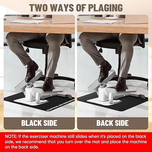 Miniatura 3 de Alfombrilla elíptica para debajo del escritorio, equipo de ejercicio antideslizante para bicicleta Peloton, pequeña alfombrilla de ejercicio para