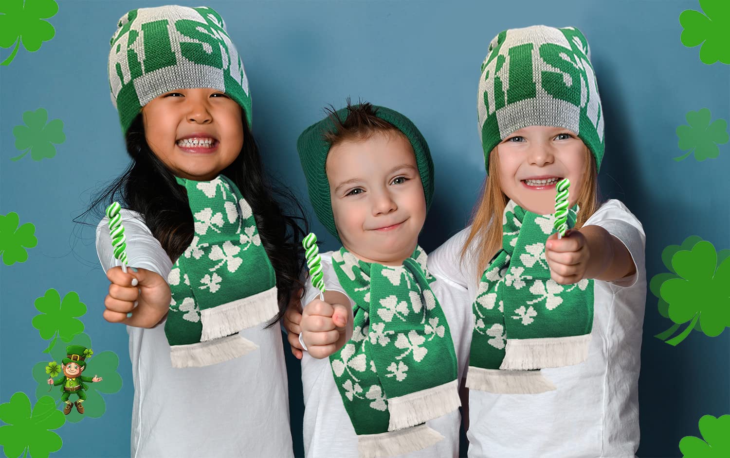 t. Patrick's Day Twist Lollipops, Party Favor Box, Individually Wrapped (12-Pack)