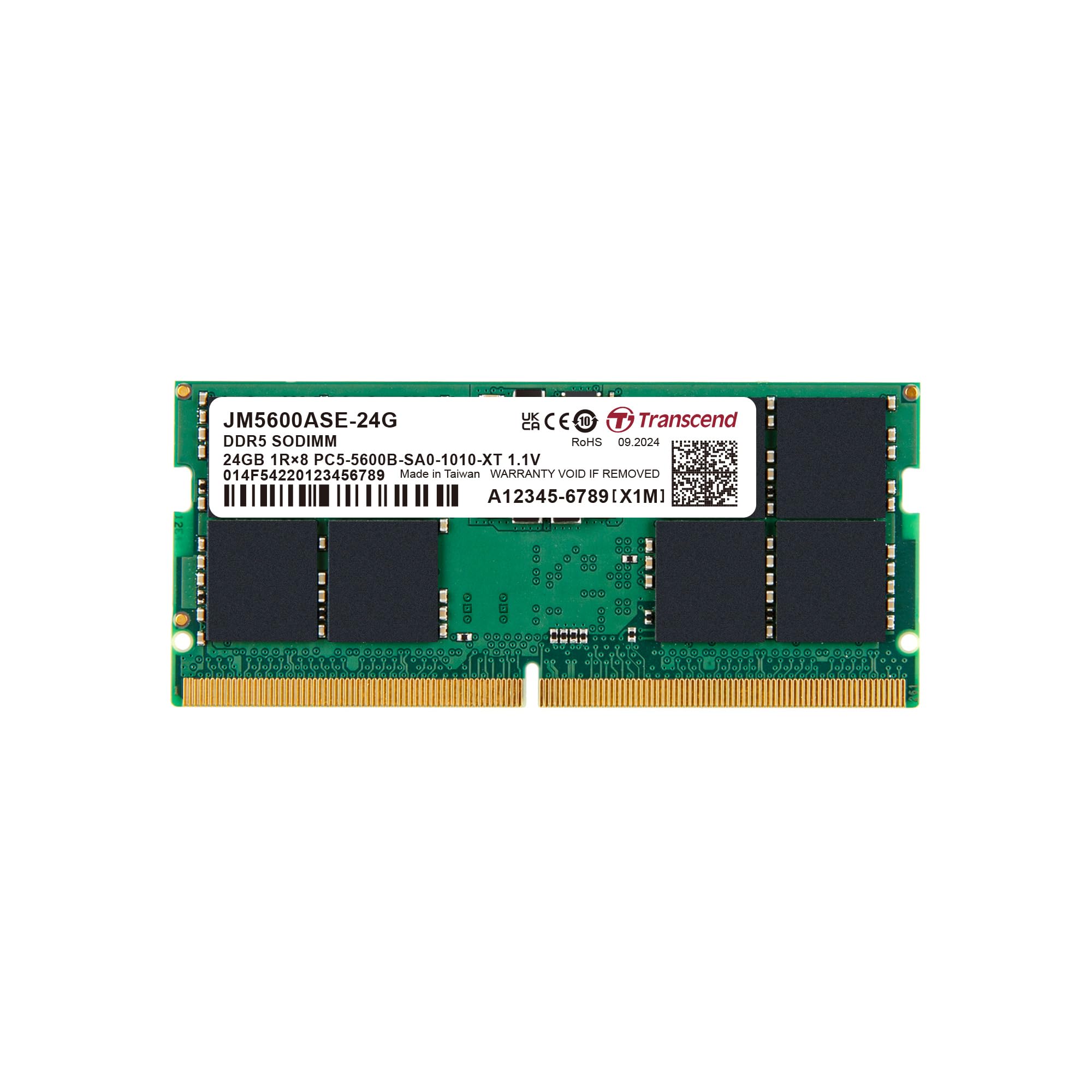Transcend 16GB DDR5 RAM - Boost Laptop Speed -14