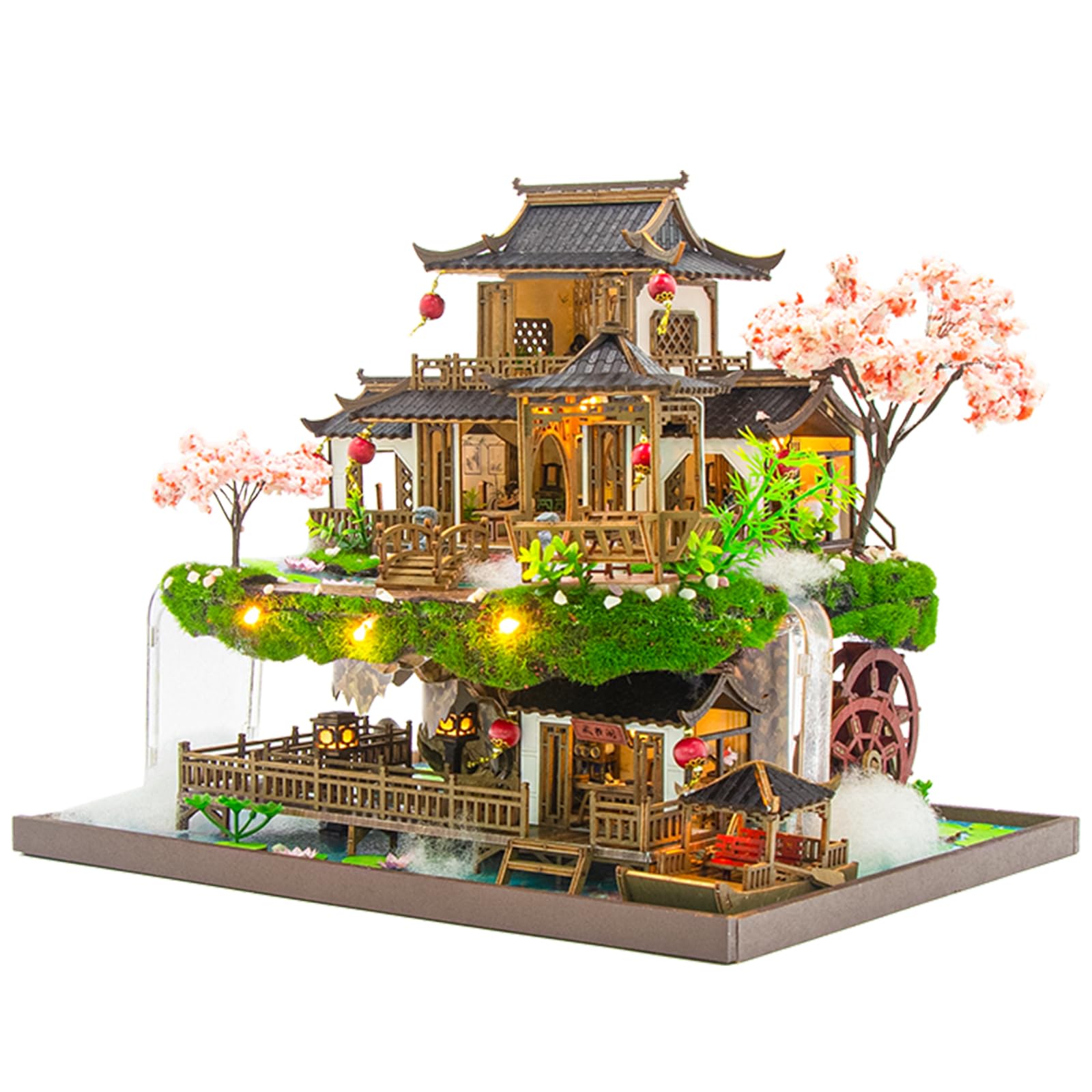 Roroom DIY Miniature House Kit, Fairyland Pavilion Dollhouse Kit