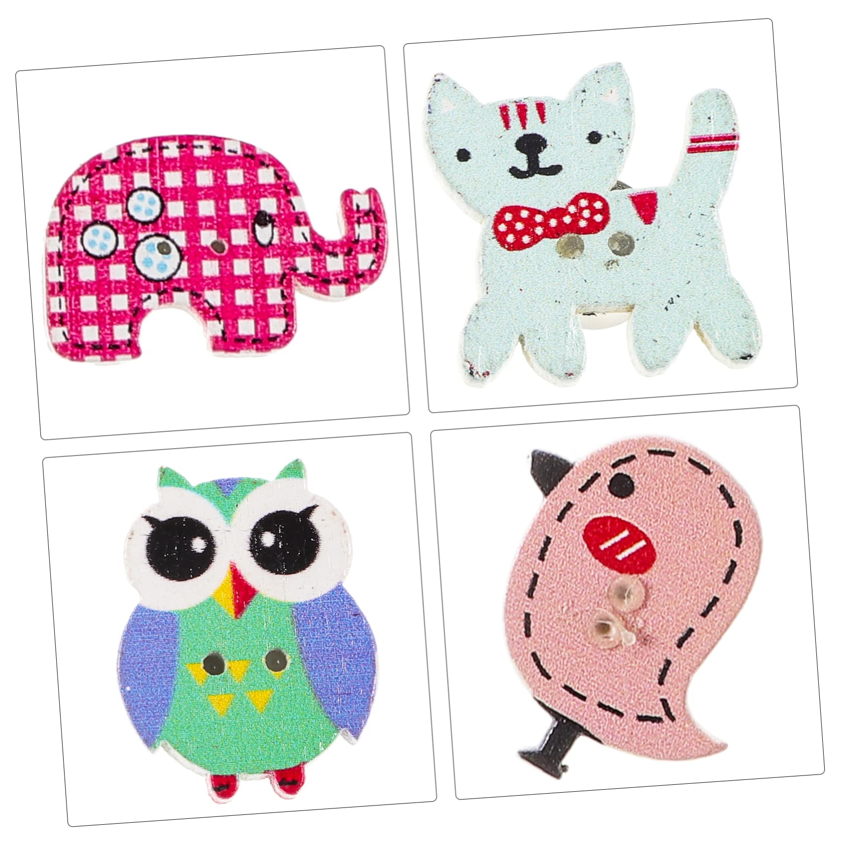 EXCEART 90piezas Chinchetas De Animales Creativas Tacks De Pulgar Accesorios para Tableros De Corcho para Oficina y Escuela