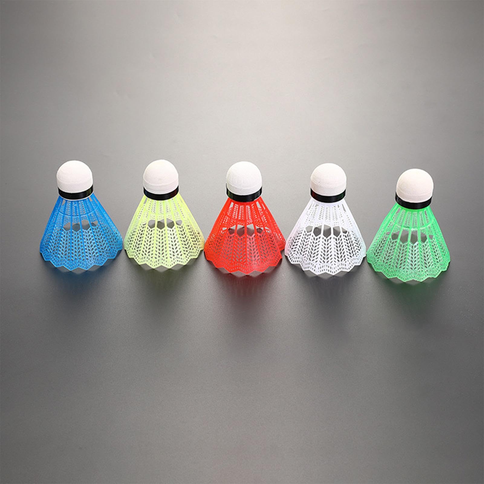 Volants Badminton Plumes 6 Pièces - Pour Débutants Et Practice - Tête Mousse Durable - Couleurs Aléatoires