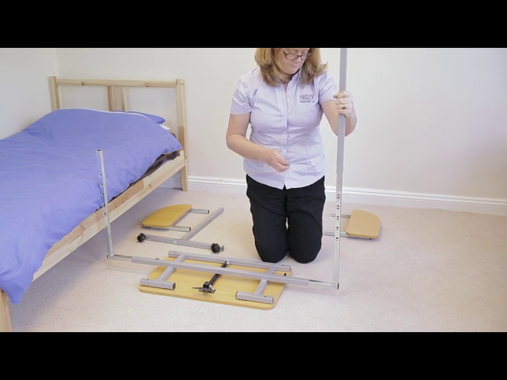 NRS Healthcare M66832 Wheeled and Tilting Over Bed or Chair Table