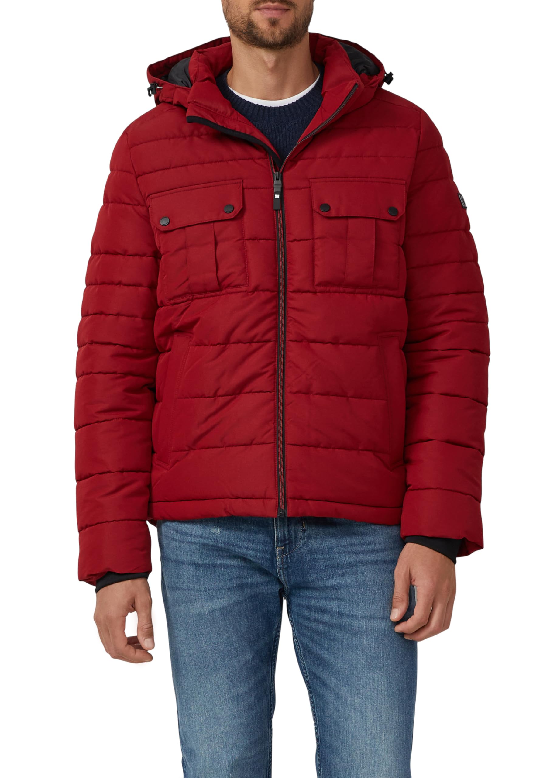 s.Oliver Herren 2167449 Pufferjacke mit abnehmbarer Kapuze (1er Pack)