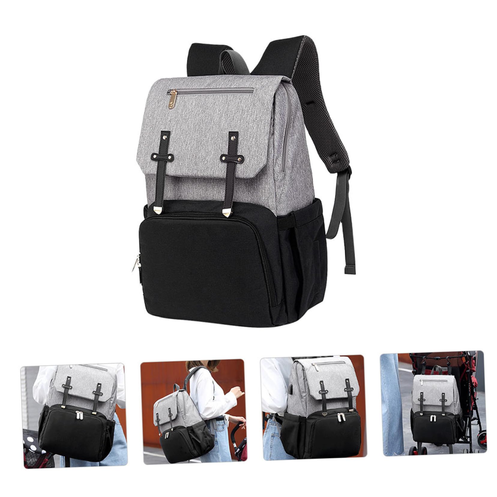 BESPORTBLE Bolso de Mamá Multifuncional Doble Hombro Gran Capacidad para Viaje para Madres y Bebés Actividades Exteriores