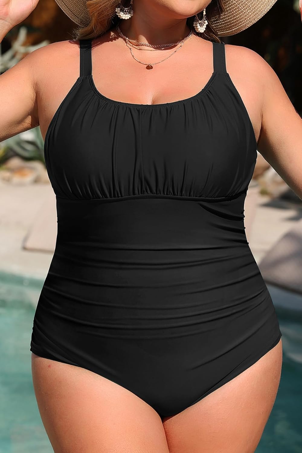 Daci Plus Size One Piece Swimsuit - Women's Tummy Control Bathing Suit Retro Full Coverage Swimwear 2025 - Image 7