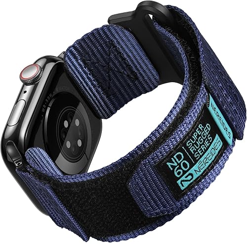 Vista 118 de Nereides Correa deportiva de nailon resistente con diseño de bucle tejido compatible con correa de Apple Watch, para iWatch de 1.65, 1.73, 1.77