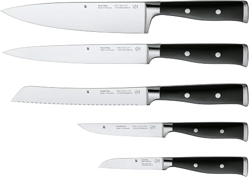 WMF Grand Class Knife Set 5 Pieces Made in Germany 5 Forged Knives Kitchen Knives Performance Cut Special Blade Steel