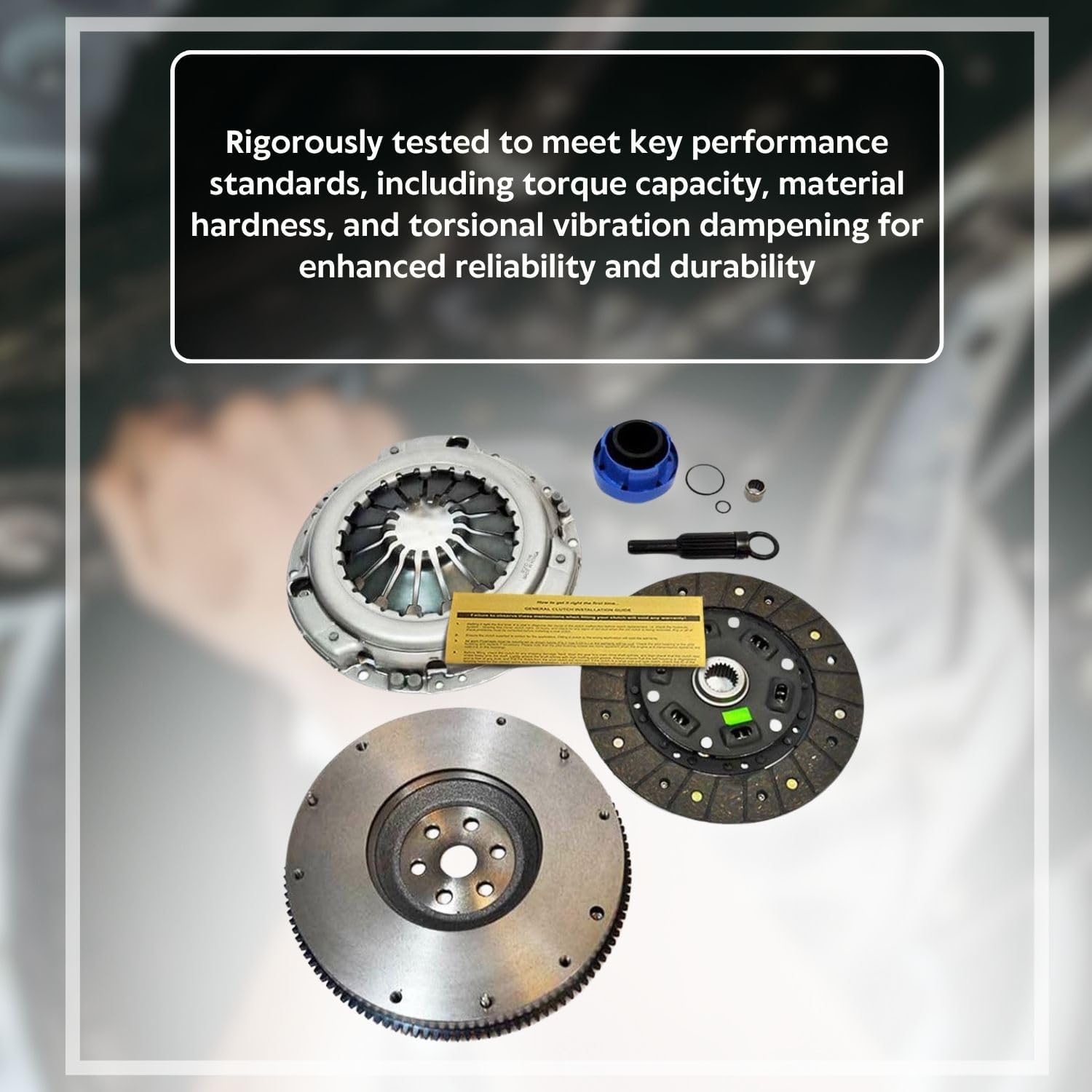 EFT Heavy-Duty Clutch Kit with Flywheel for 1995-2001 Ford Ranger, Mazda B2300 B2500 2.3L 2.5L - Durable Construction for Reliable Performance - Offers Precise Fitting with 12 Month Brand Warranty