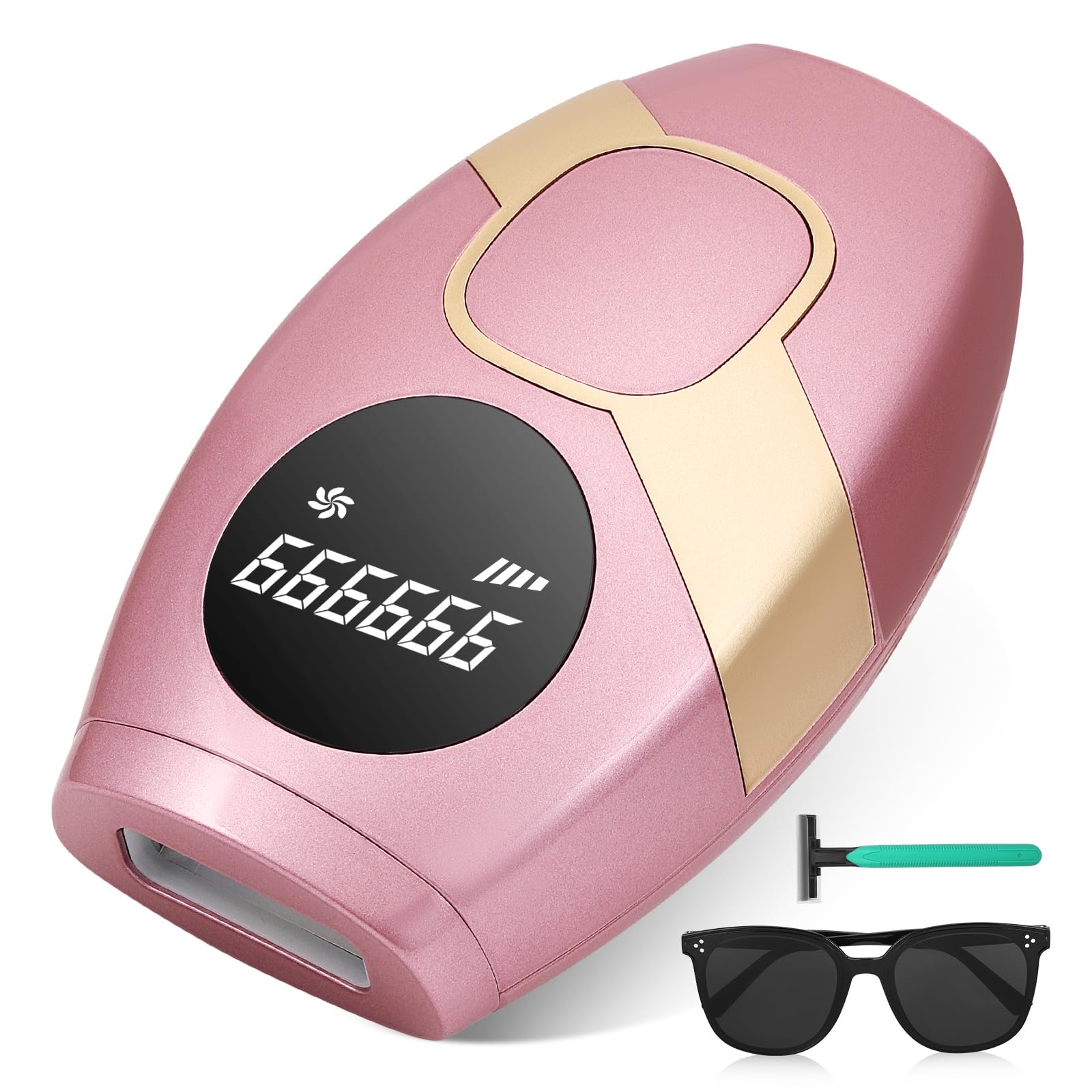 Dispositivo de depilación IPL 5 niveles de energía, 999.999 flashes, modos manual y automático 2, sin dolor, Dispositivos de depilación láser DOYFAY para cara, axilas, piernas y cuerpo