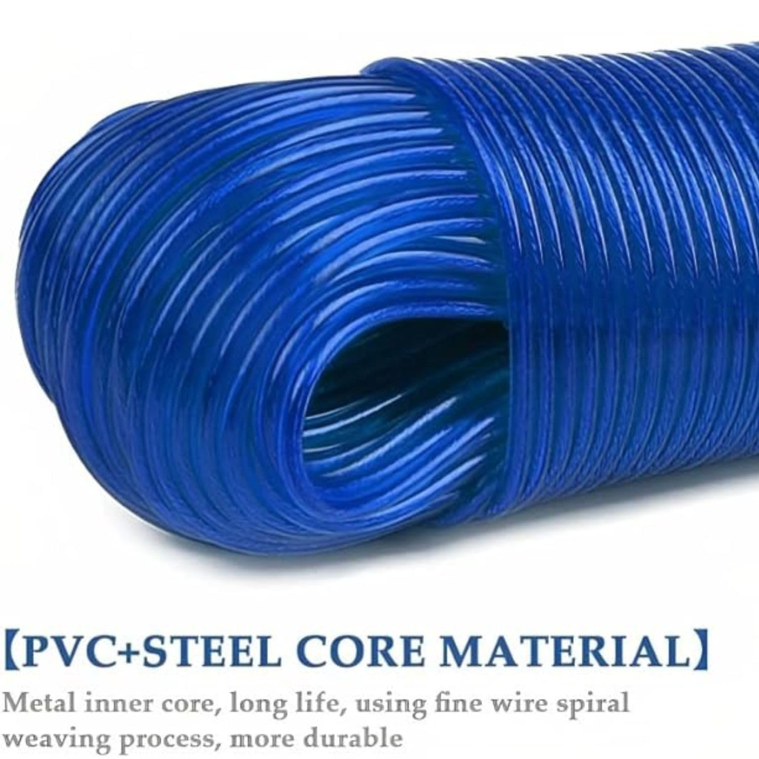 3 Clothesline Ropes - 20 Meter PVC Coated -5