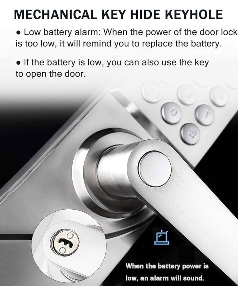 セキュリティ・セーフティ Merry Keyless Entry Door Lock, ROSE MERRY Combination Keypad Door