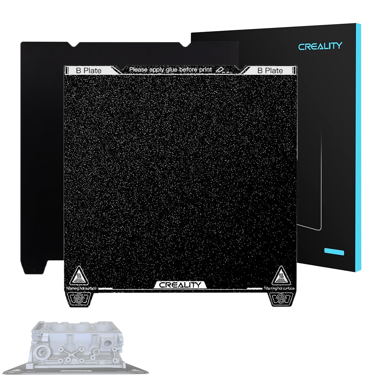 3 idea Imagine Create Print Creality K1 PEI Build Plate 235 * 235mm-With Soft Magnetic Cover for Ender-5 S1/K1/Ender-3 S1/Ender-3 S1Pro/Ender-3/3 Pro/3S/Ender-3 V2/Ender-5/5S/5 Pro-image-1