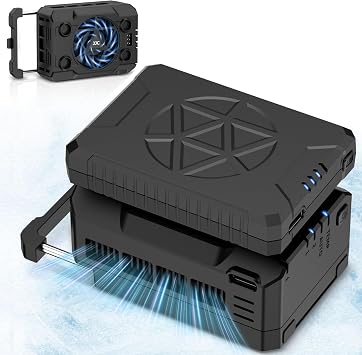 Camera Cooler Kit with Magnetic Rechargeable Battery, Semiconductor Cooling Fan for ZV-E10 II ZV-1 A7V A7M5 A7 IV A7R5 A7S A6700 FX3 R5 Mark II R50V R50 R6 R7 & More Camera Video Recording Overheating