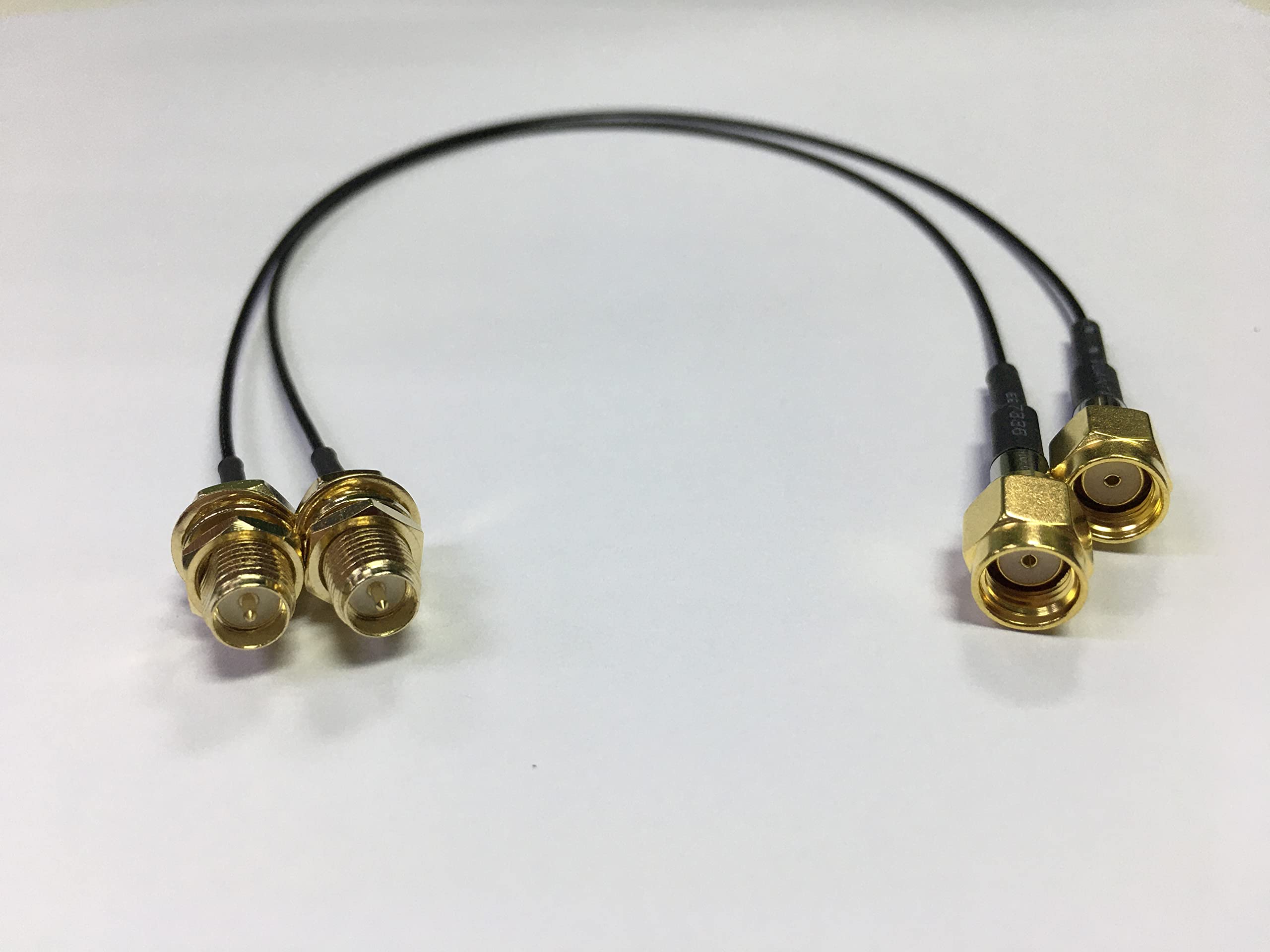 VONETS WiFi Antenna Extension Cable RP SMA Plug Male to RP SMA Jack Female Universal Antenna Connector for WiFi Bridge/Repeater/Router/Module Security IP Camera Wireless Network Devices 25cm(2 Items)