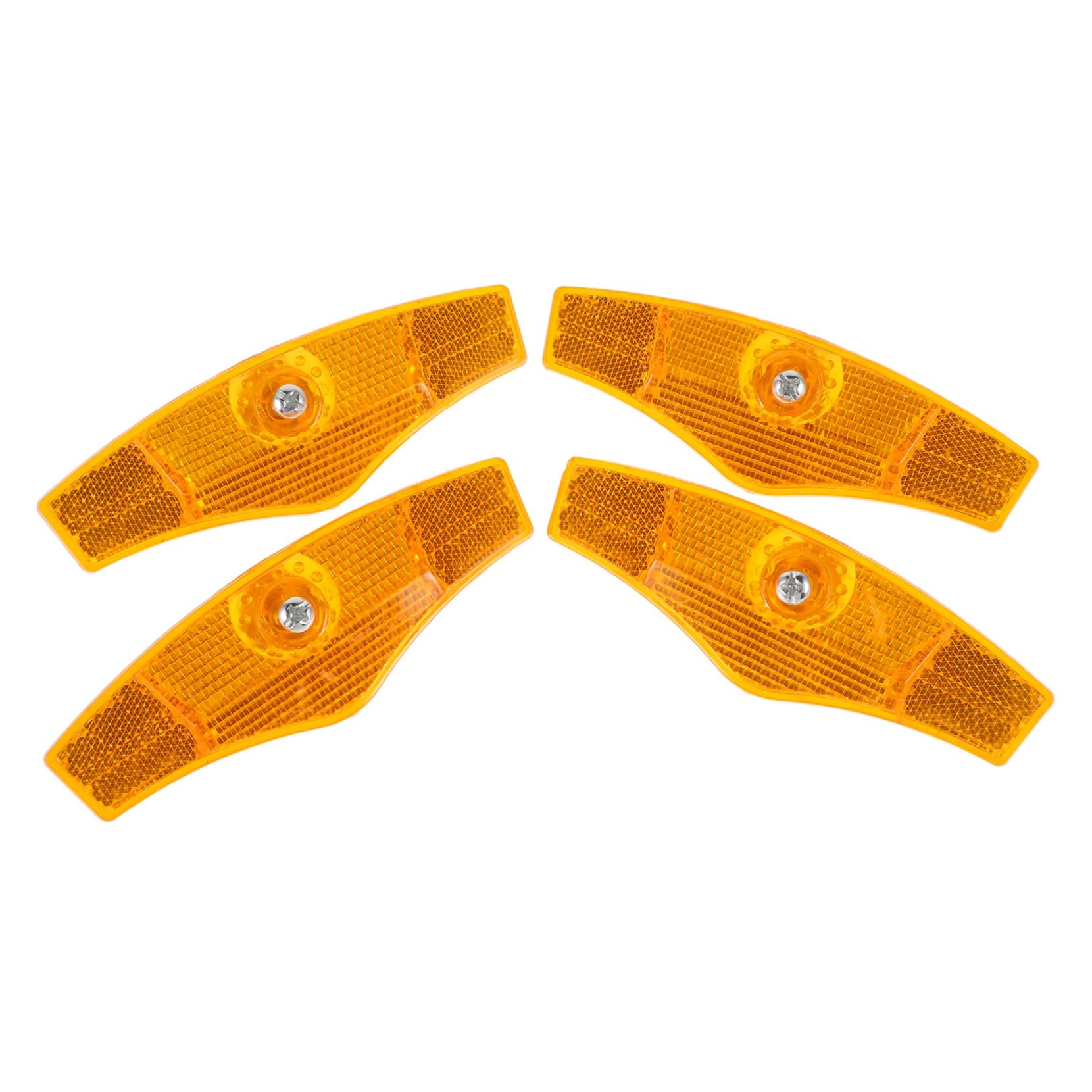 Milisten 4pcs Bike Reflectors Bicycle Rim Lights Bike Reflectors for Safe Night Rides