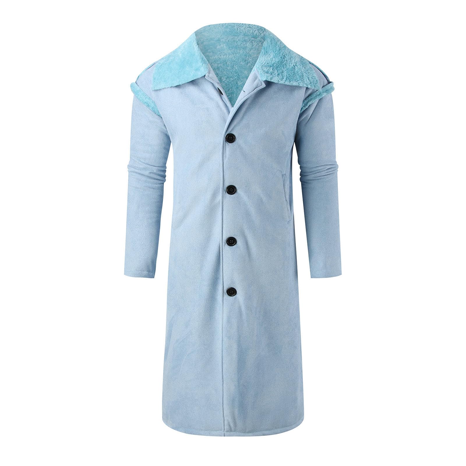 Generisch Damen Fleecejacke Herren- Winter-, warmer langer Mantel, Mantel