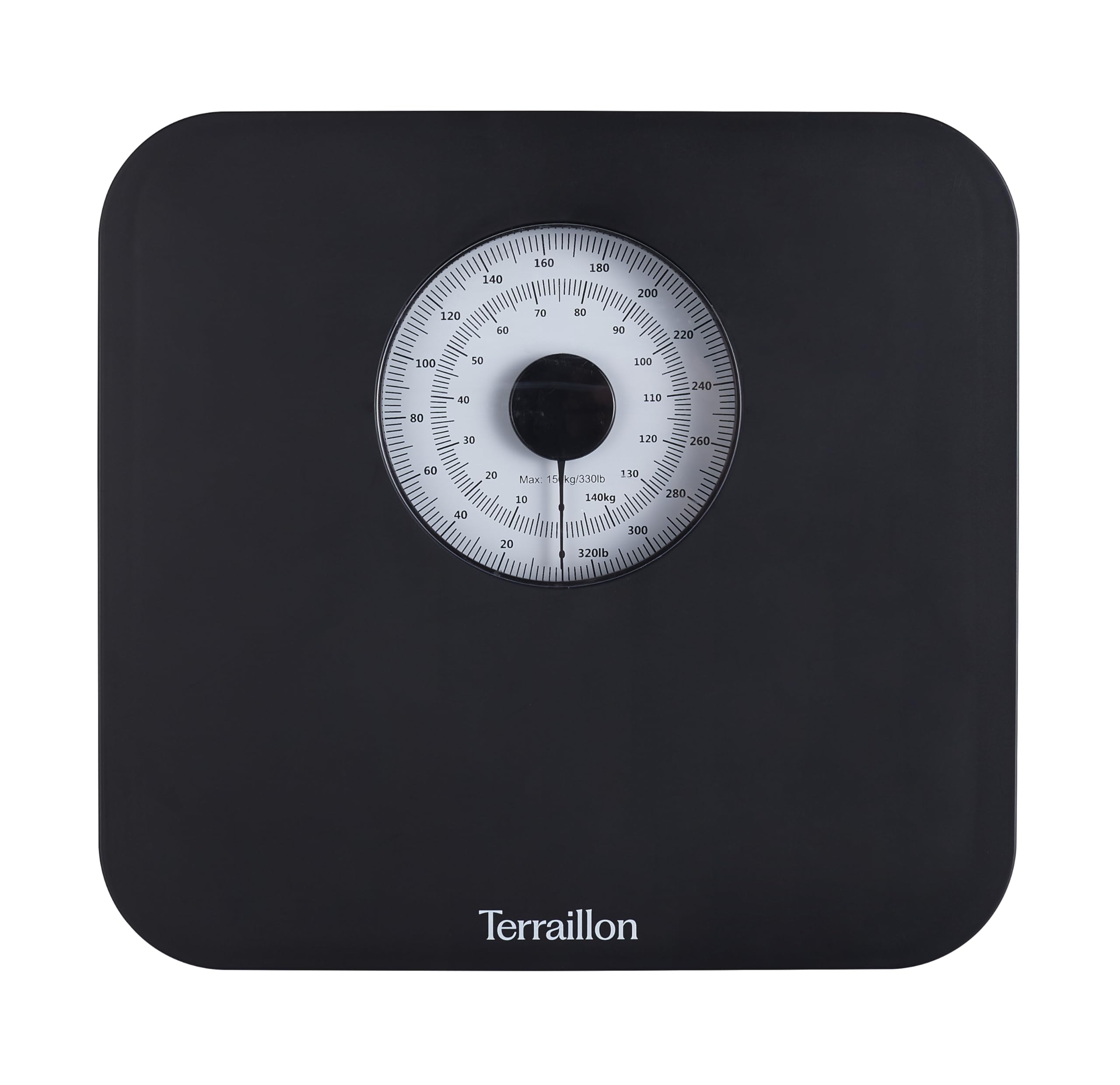Terraillon - Nautic Noir - Waga mechaniczna - Duża tarcza - Pojemność 150 Kg
