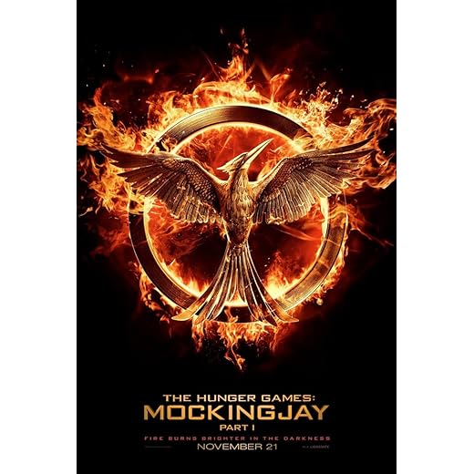 Movie Poster HUNGER GAMES MOCKINGJAY PART 1 2 Sided ORIGINAL Advance 27x40 JENNIFER LAWRENCE