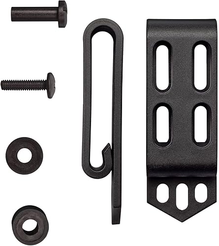 Cold Steel C-Clip pequeño (paquete de 2), negro