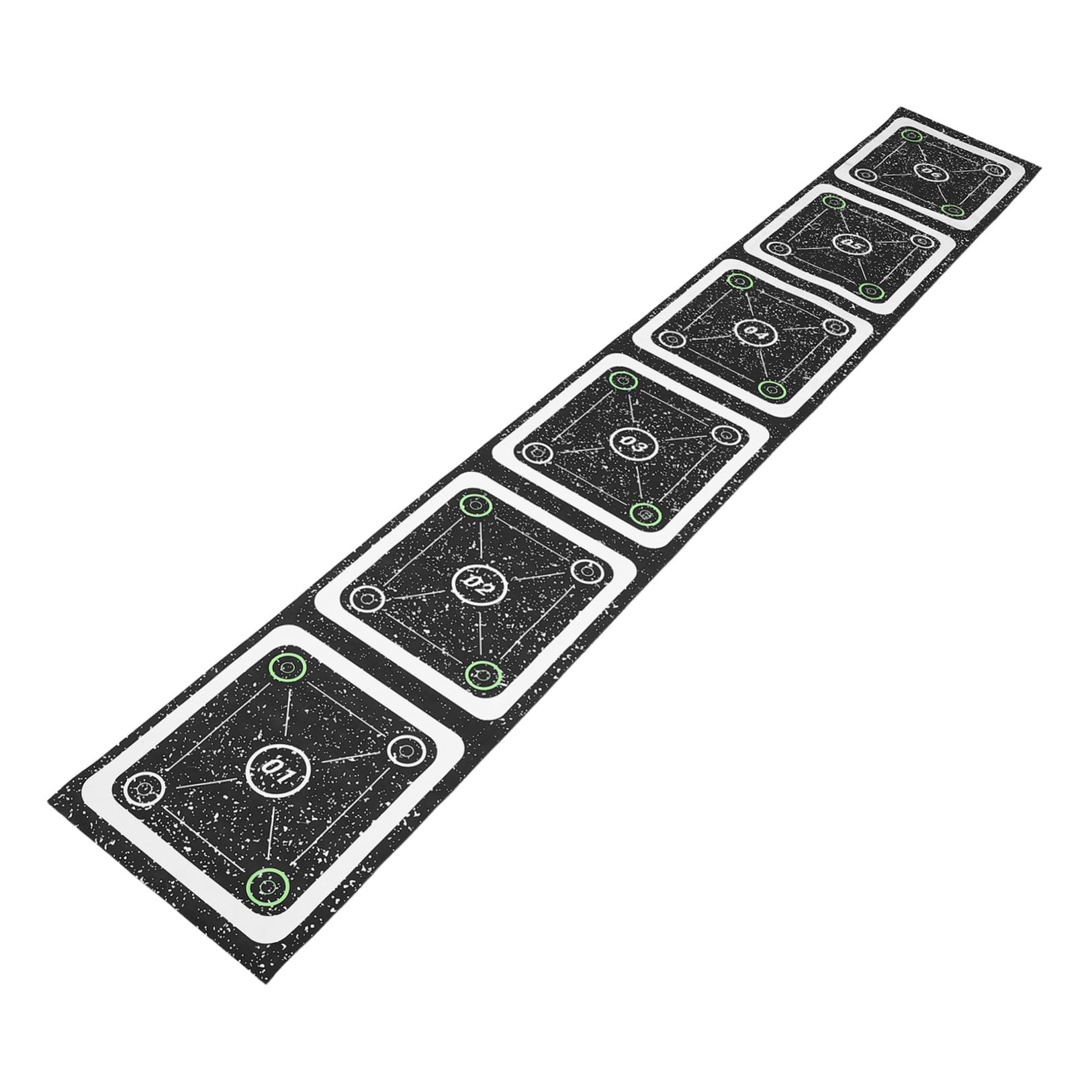 TOYANDONA Tappetino per Allenamento Agilità in Gomma Scala per Esercizi di velocità e Coordinazione, Facile da Riporre, per Allenamenti di Calcio Indoor