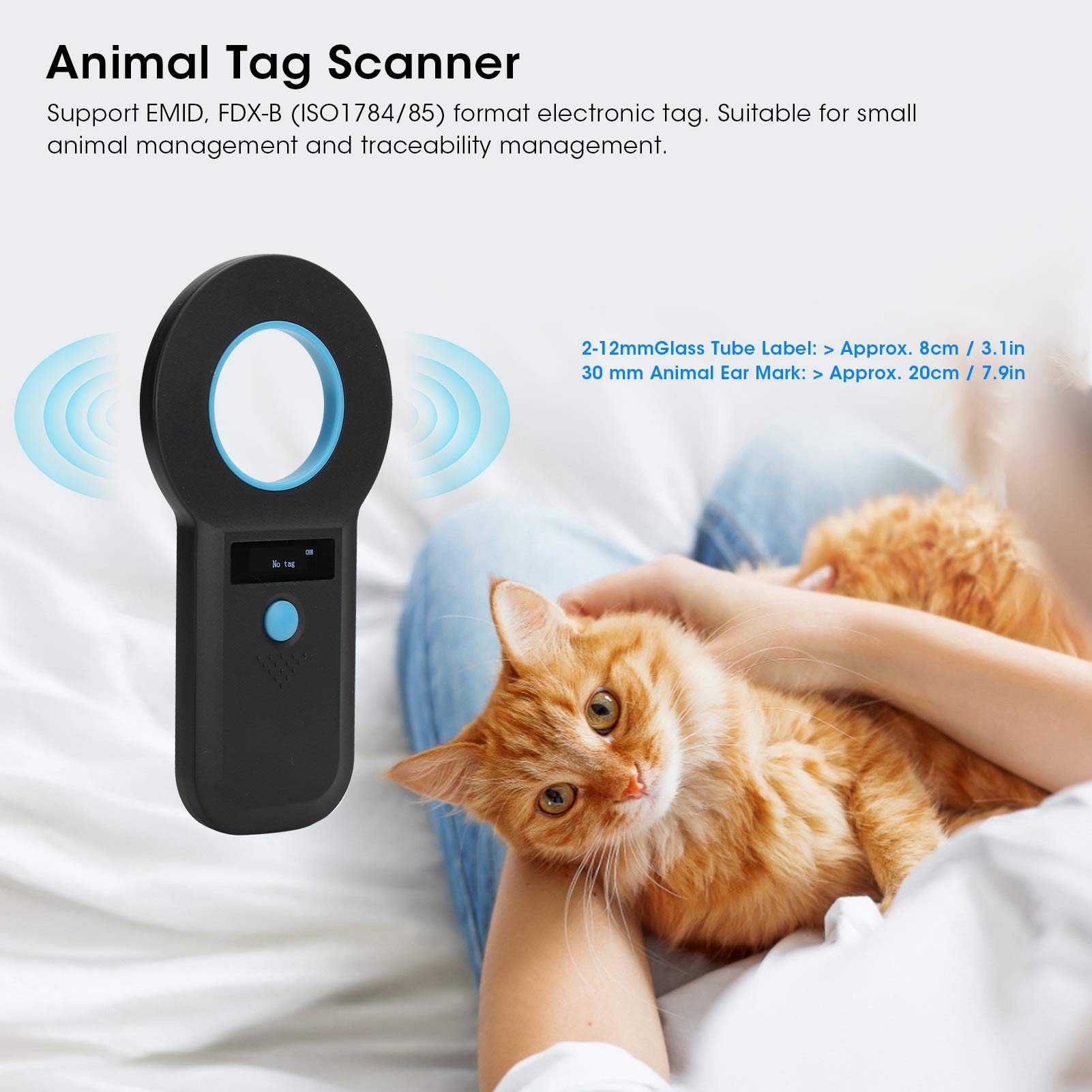 Emid Pet Microchip Scanner Pet Microchip Scanner Handheld Low