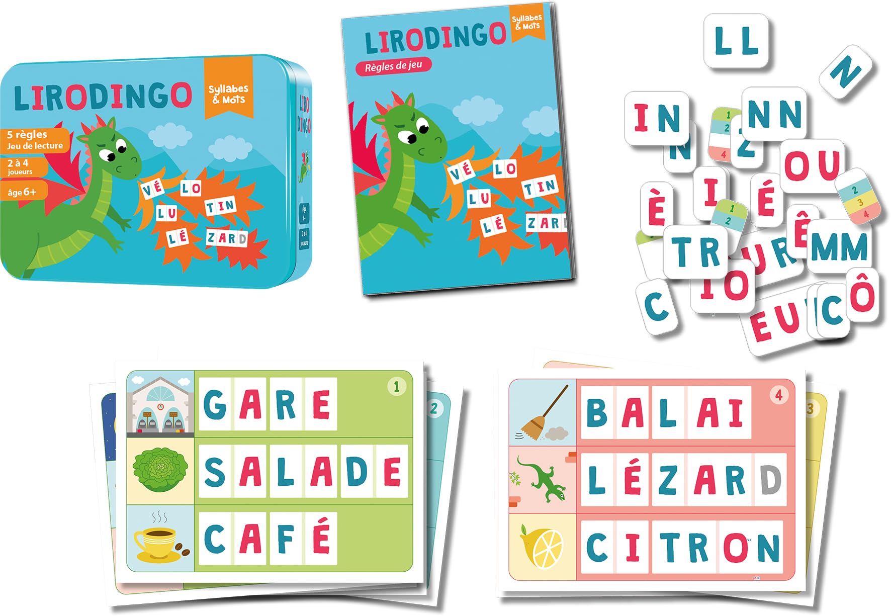 LiroDingo Sillabe E Parole – Gioco Educativo Asmodee Per Bambini 5+, Italiano, Per Imparare Le Sillabe