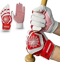 Vista 10 de J&S Sporting Spider Grip - Guantes de bateo de béisbol antideslizantes - Agarre antideslizante duradero para hombres y jóvenes jugadores