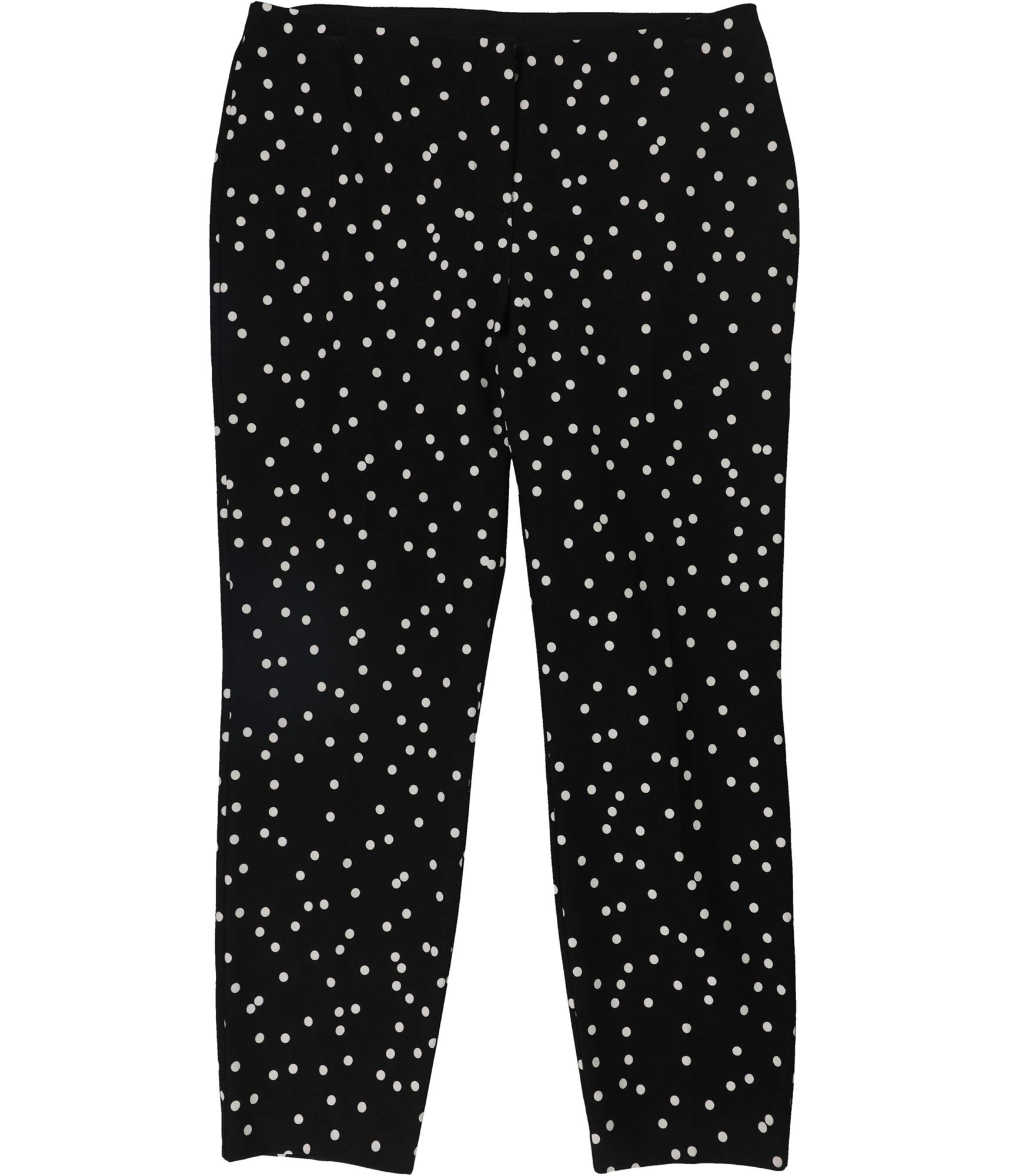 Alfani Womens Dot Casual Trouser Pants Black 8