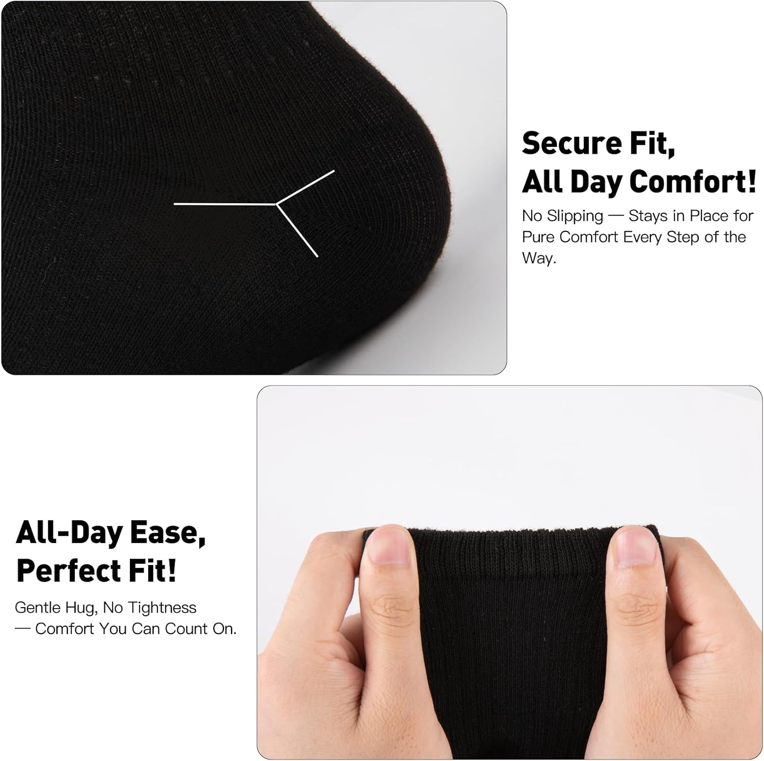 15 Pairs of Thin Crew Socks for Men & Women - Breathable Casual Socks in Bulk Wholesale Value Classical Pack - Image 2