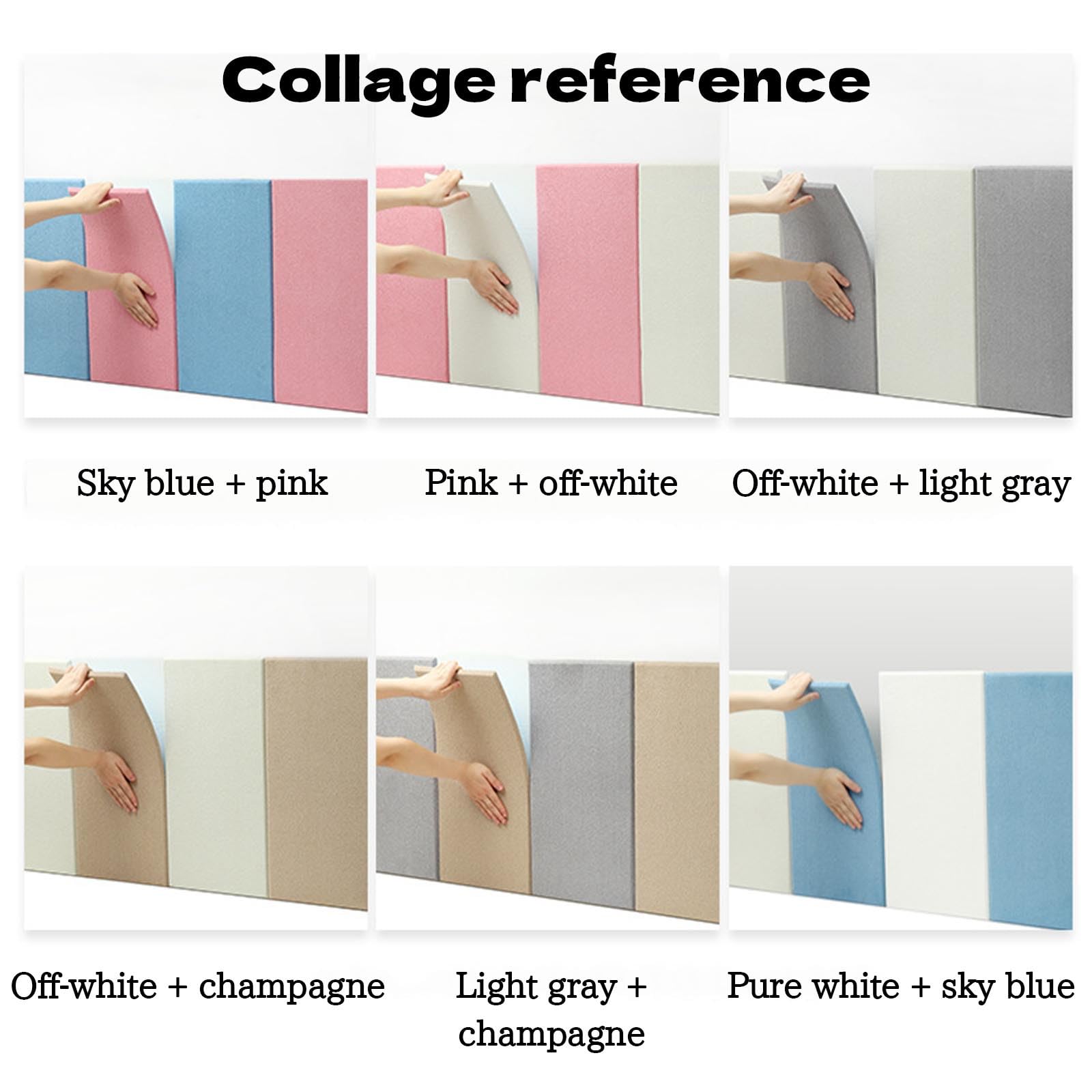 Pannelli Imbottiti 3D Antiurto Per Pareti - Adesivi Morbidi Per Camera Da Letto, Soggiorno E Zone Bambini (#Grigio Artico, 20x50 Cm) - Foto 4