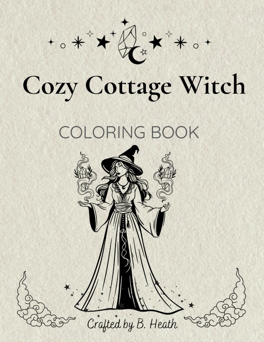 Cozy Cottage Witch: A Cozy Witch Coloring Book for Adults