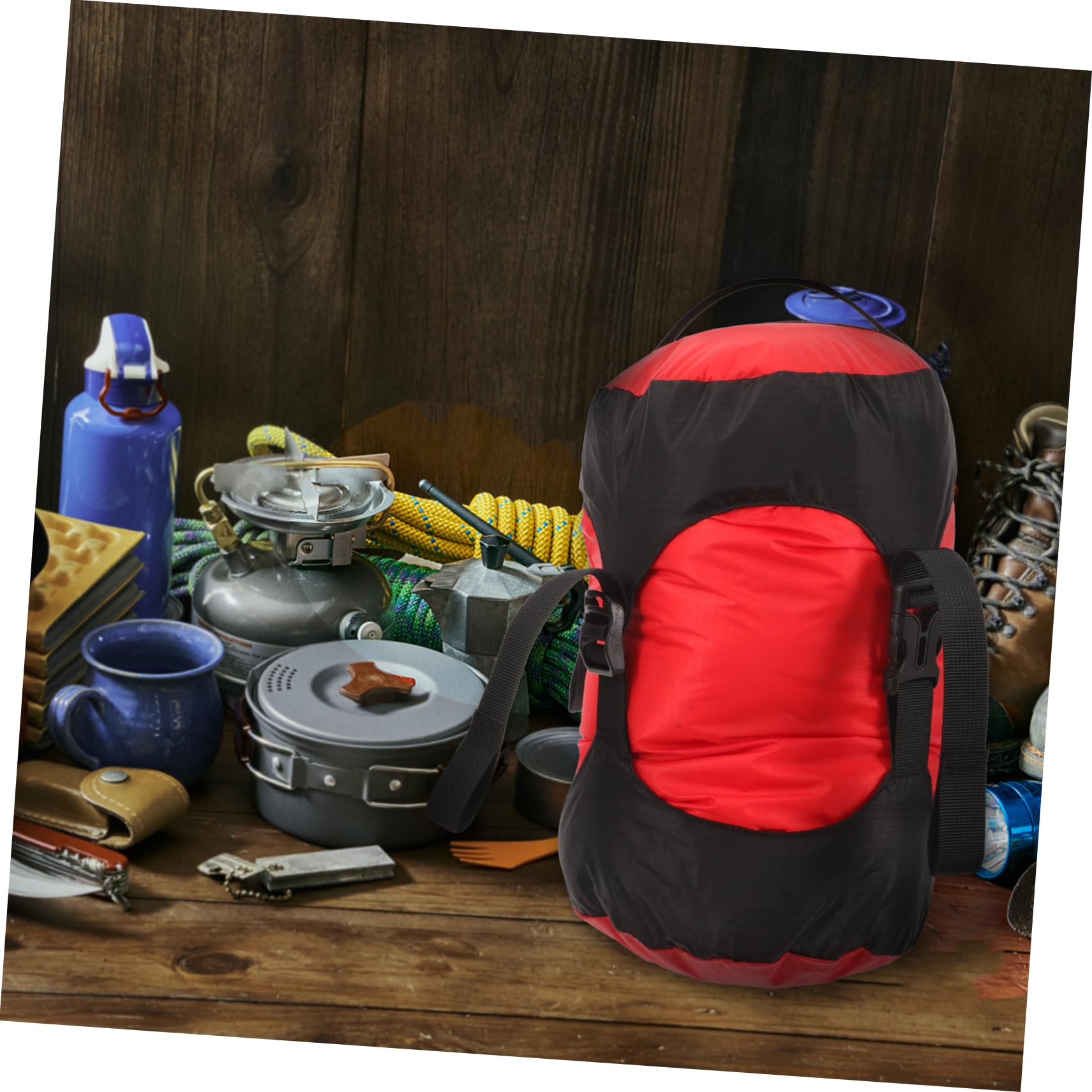 WHAMVOX Hiking Compression Sack Lightweight Travel Organizer for Camping Gear Buckle for Space Saving Capacity Storage for Clothes and Bedding Design for