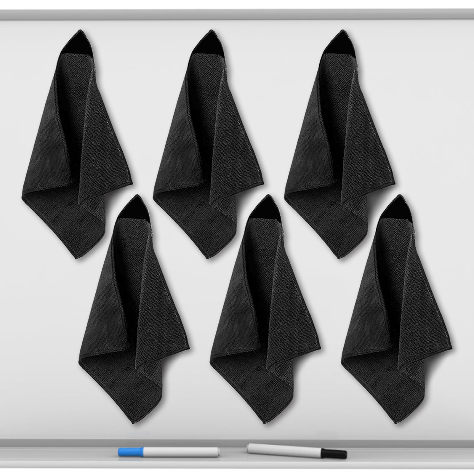 HAPY SHOP 6 Pack Magnetic Cleaning Cloth Dry Erase Eraser for White Boards Whiteboard Cleaning Cloth for Dry Erase Board Reusable for Classroom Home
