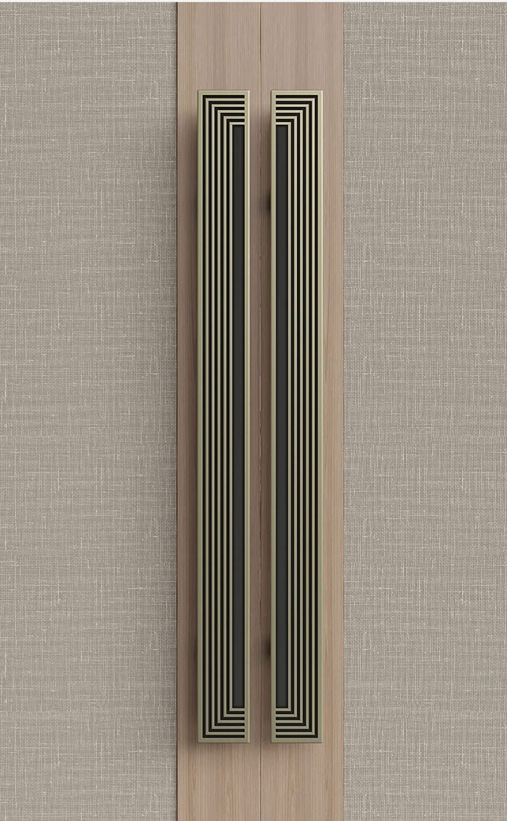 Aluminiowy brąz, złoto, różowe złoto, 100 cm, duży uchwyt do drzwi przesuwnych, do drewnianych drzwi przesuwnych, wytrzymały