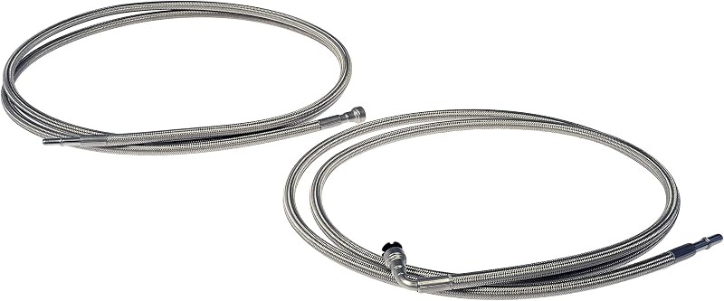 Linha de combustível dianteira flexível trançada em aço inoxidável Dorman 819-875 para Chevrolet/GMC selecionados – 1 unidade