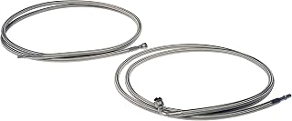 Dorman 819-875 Front Flexible Stainless Steel Braided Fuel Line Compatible with Select Chevrolet/GMC Models (OE FIX)