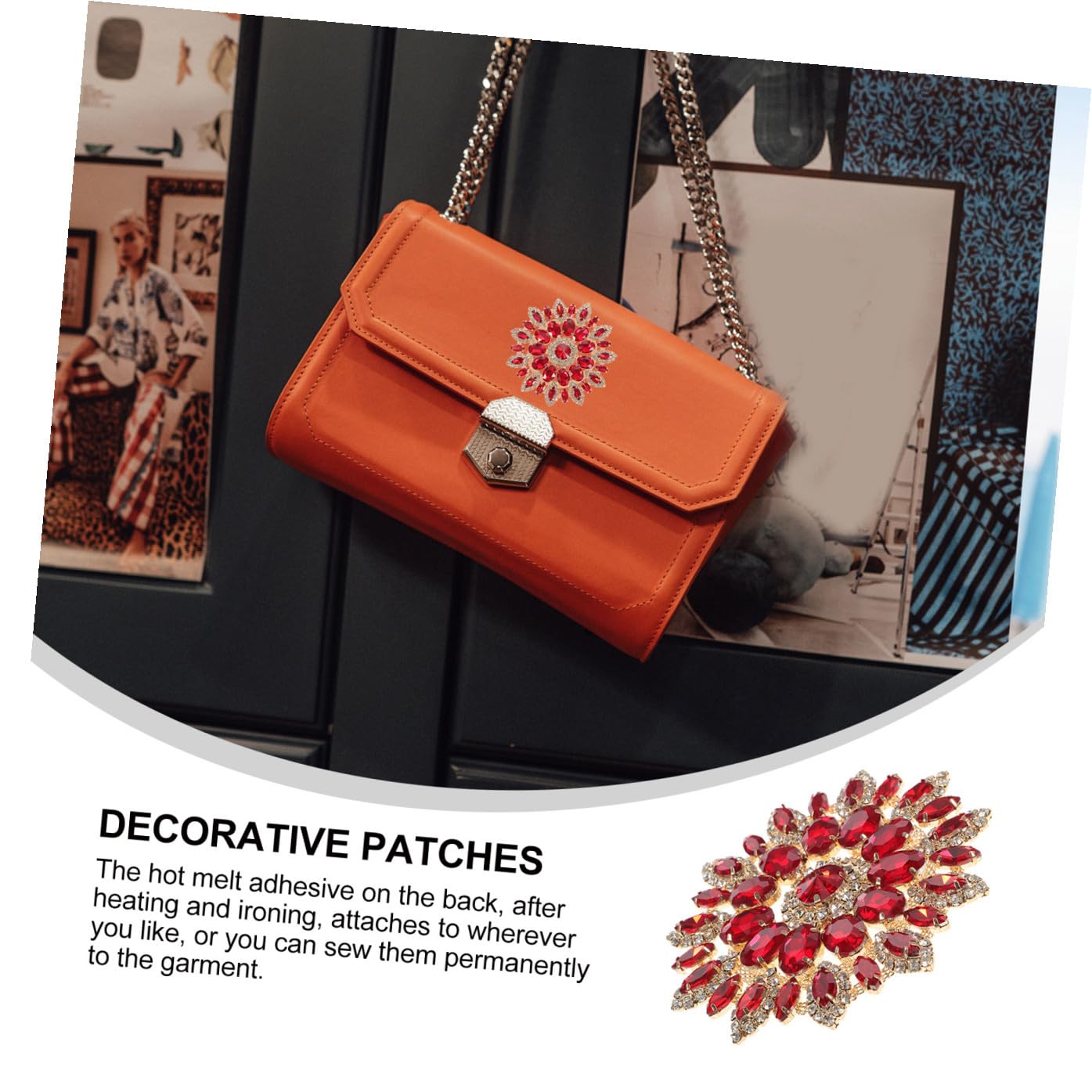 VILLCASE 3pezzi Punto Creativo Patches Termoadesive Decorativi Per Abbigliamento Di Toppe Fai Te Stile Unico Per Giacche e Cappelli Facili Da Applicare e Adatti Ogni Occasione