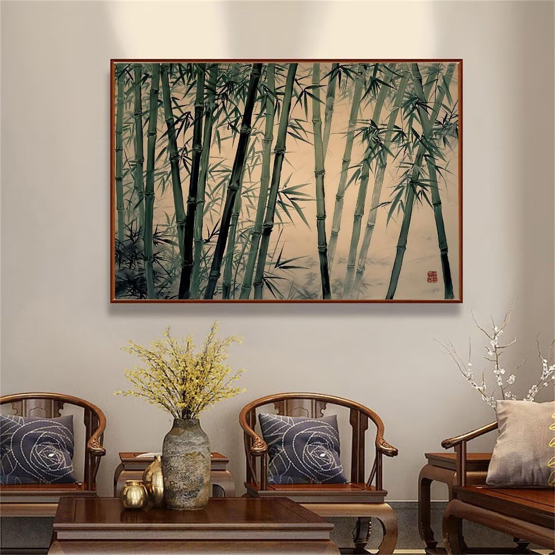 DIY Malarstwo diamentowe 5D, diamentowe zestawy bambusowe dla dorosłych, sztuka z kryształków górskich, płótno, haft, artykuły rzemieślnicze, dla dzieci i dorosłych, idealna dekoracja ścienna do domu,