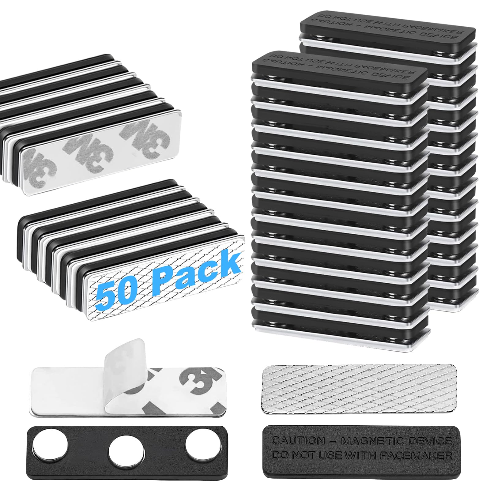 Name Tag Magnets, 50 Pack Magnetic Name Badge, Name Tag Magnets for Name Tags/Badge Holders (50)