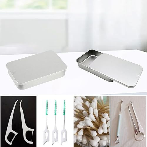 Miniatura 3 de Paquete de 2 fundas portátiles de hilo dental, dispensador de hilo dental, almacenamiento de 24 púas de hilo dental para adultos, hilo dental