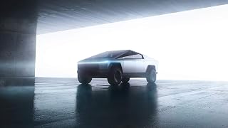 Iconic Arts Laminated 42x24 Poster: Tesla cybertruck Prototype 2019 HD